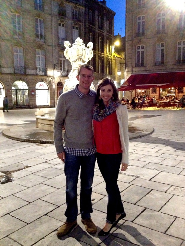 Enjoying the evening in Bordeaux